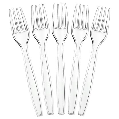 Clear Plastic Forks (25pc)