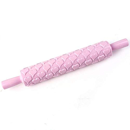 Heart Embossed Fondant Rolling Pin (39x4.5cm)