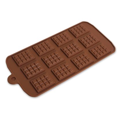 Mini Chocolate Slab Silicone Mould (12 cavity)