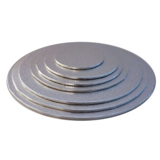 Round Cake Boards Thin (silver)