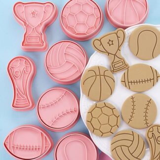 Sports Theme Biscuit Impression Stamp (8pc)