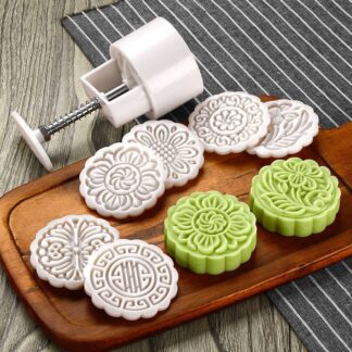 Fancy Round Impression Mould (7pc)