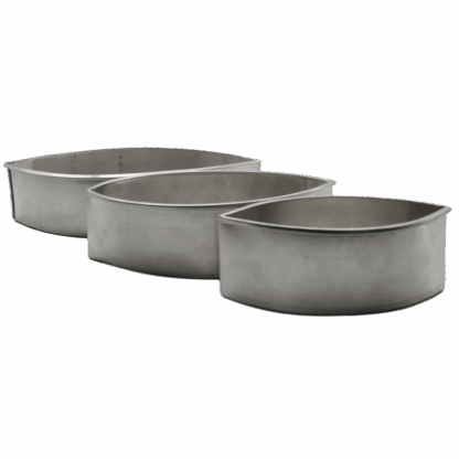 Boat-shaped Cake Mould (3pc) Aluminium - Image 3