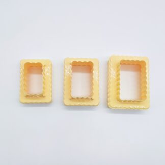 Double Sided Rectangle Shape Cutter (3pc)