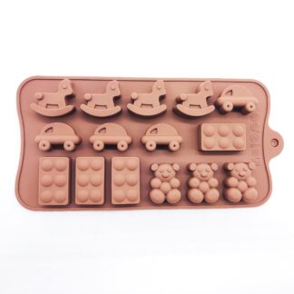 Mini Lego-type Silicone Mould (15 cavity)