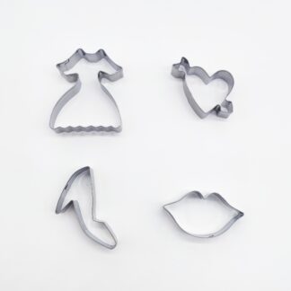 Lady Theme Cookie Cutter Set (4pc)