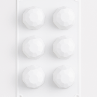 Round Geometric Silicone Mould (6 cavity)