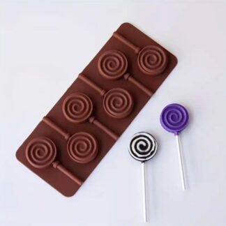 Swirly Lollipop Silicone Mould (6 cavity)