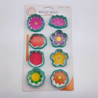 Flower Theme Biscuit Cutter Set (8pc)