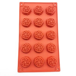Rose Shape Silicone Mould (15 cavity)