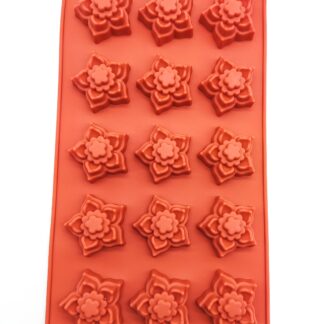 Pointed Star Shape Silicone Mould (15 cavity)