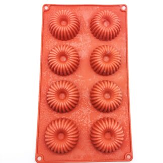 Round Silicone Mould with Indents (8 cavity)