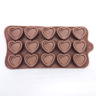 Mini Hearts Silicone Mould (15 cavity)