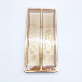 Rectangle Plastic Container with Lid and Division (25.7x12.9cm)