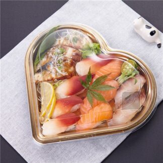 Heart Shape Plastic Container with Lid
