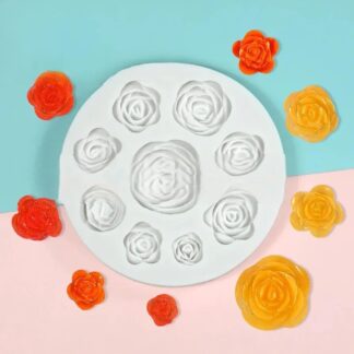 Mini Roses Silicone Mould (9 cavity)
