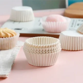 Mini White Cupcake Paper Holder (8cm) 100pc