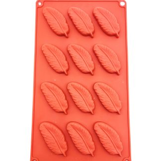 Feather Shape Silicone Mould (12 cavity)